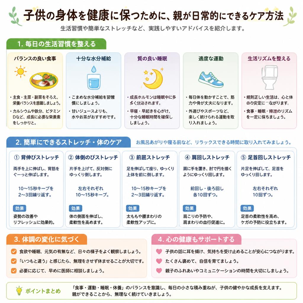 親が知っておくべき子供のケア方法