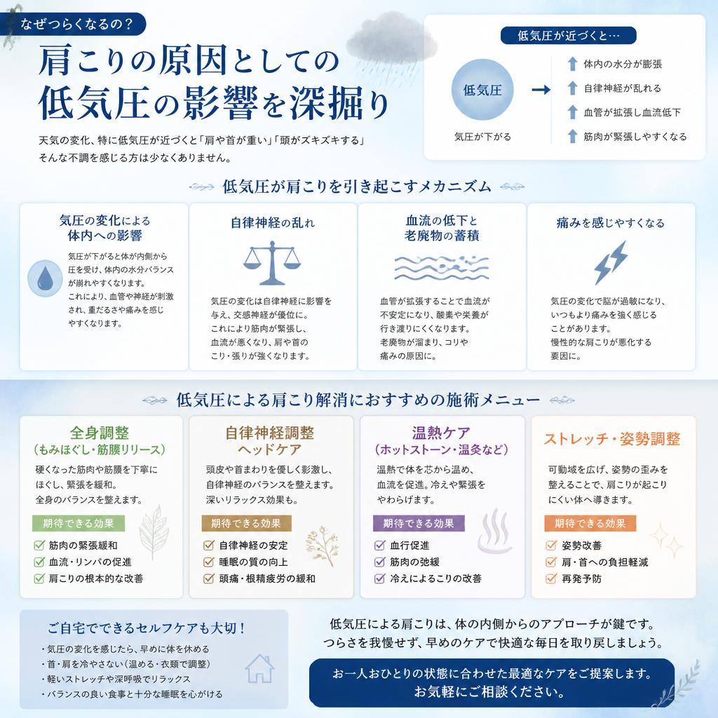4. 肩こりと低気圧の関係