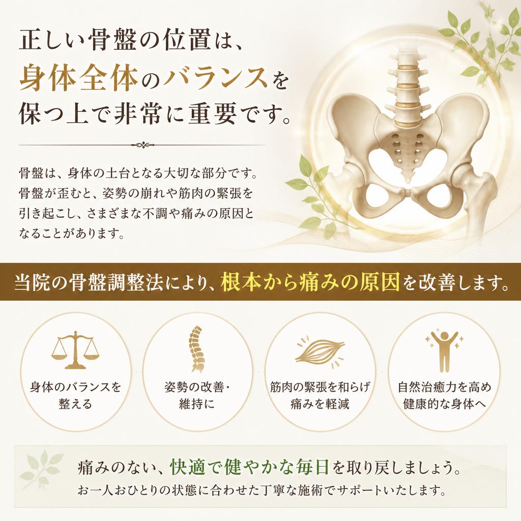 骨盤調整の重要性