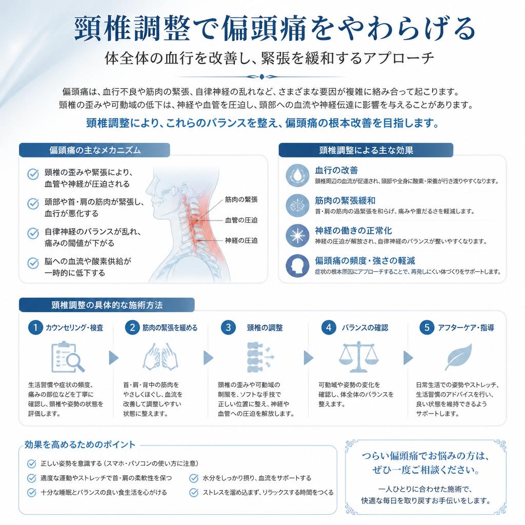 偏頭痛対処法とその効果