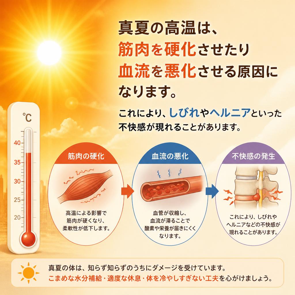 夏の暑さと体の不調
