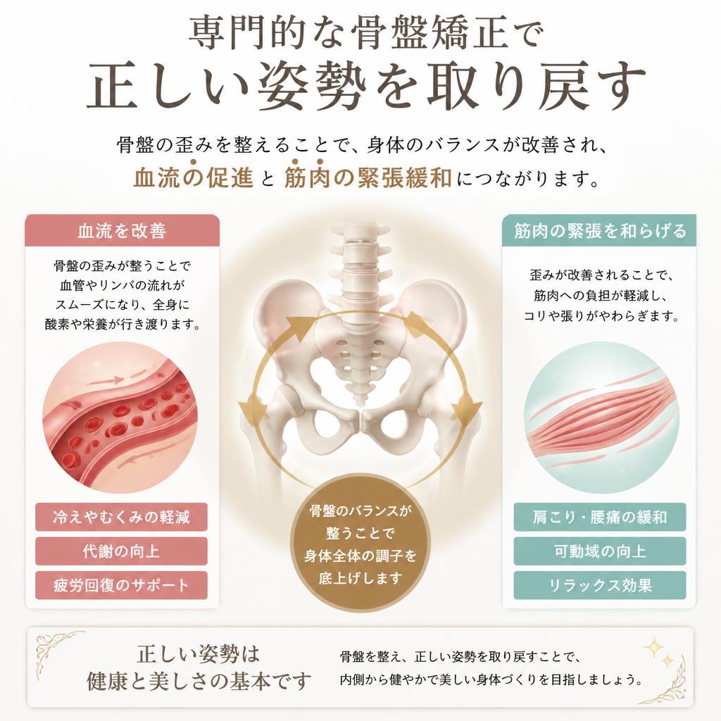 整体院の施術で骨盤を整える