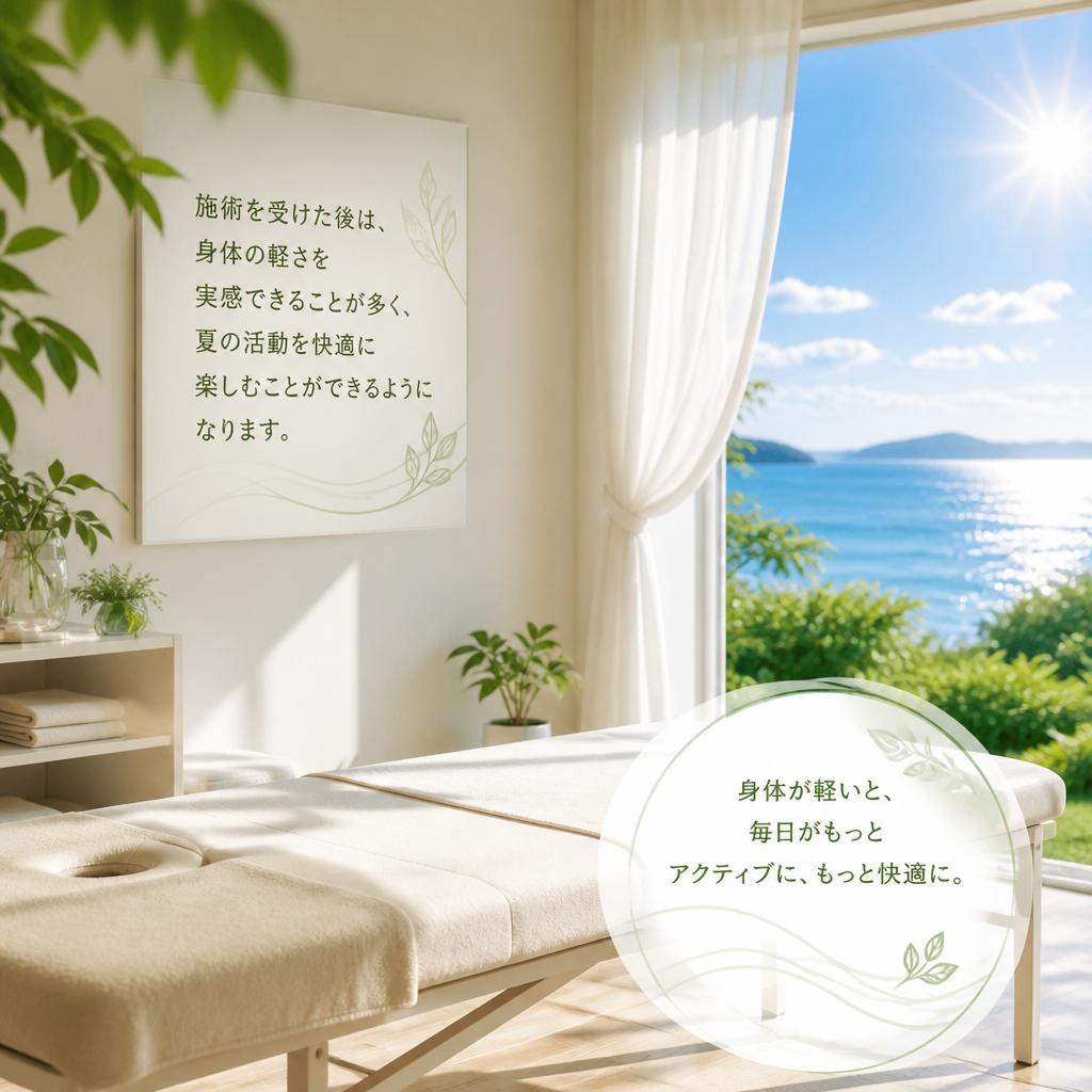 施術後の変化を実感しよう