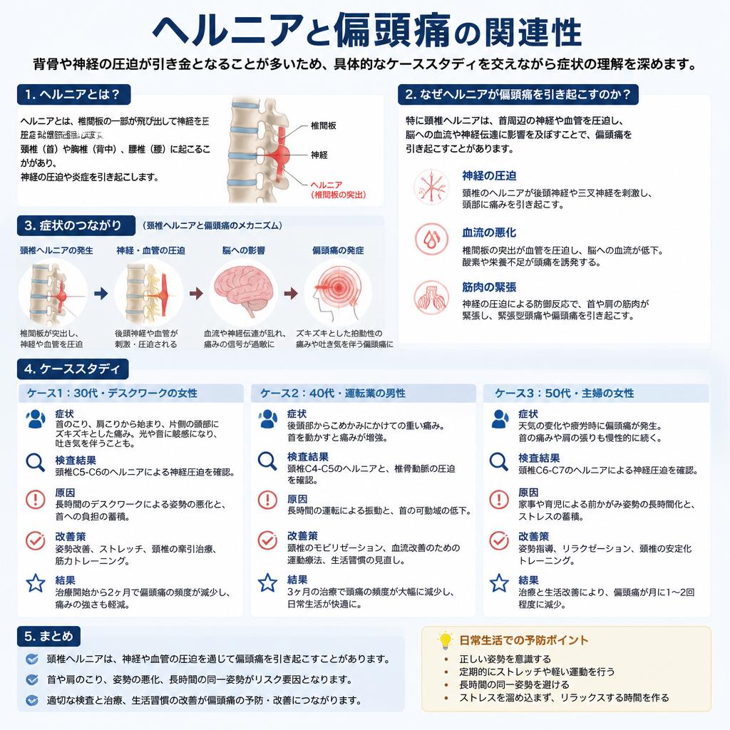 ヘルニアと偏頭痛の関連性