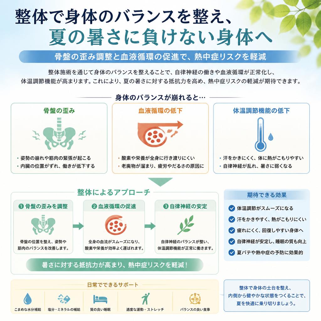 整体による身体のバランス改善