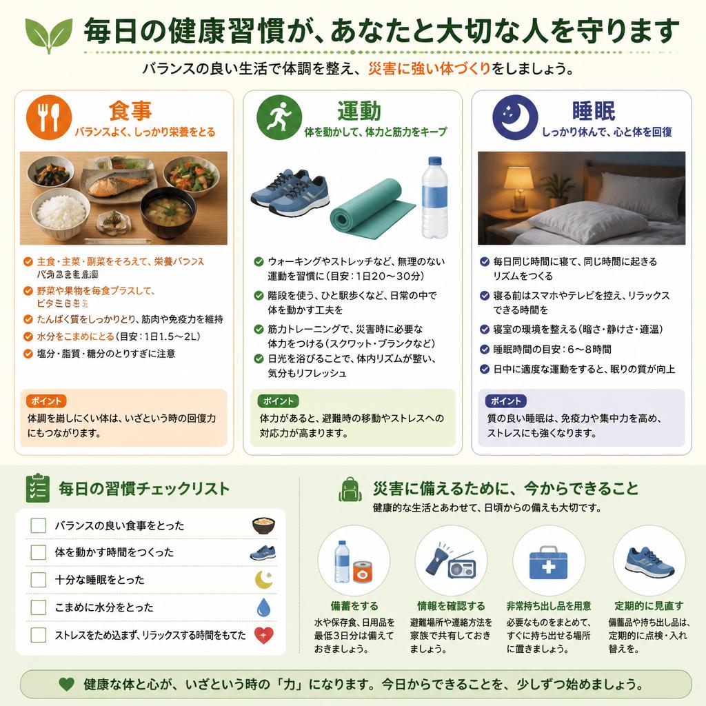 健康的な生活習慣を手に入れる