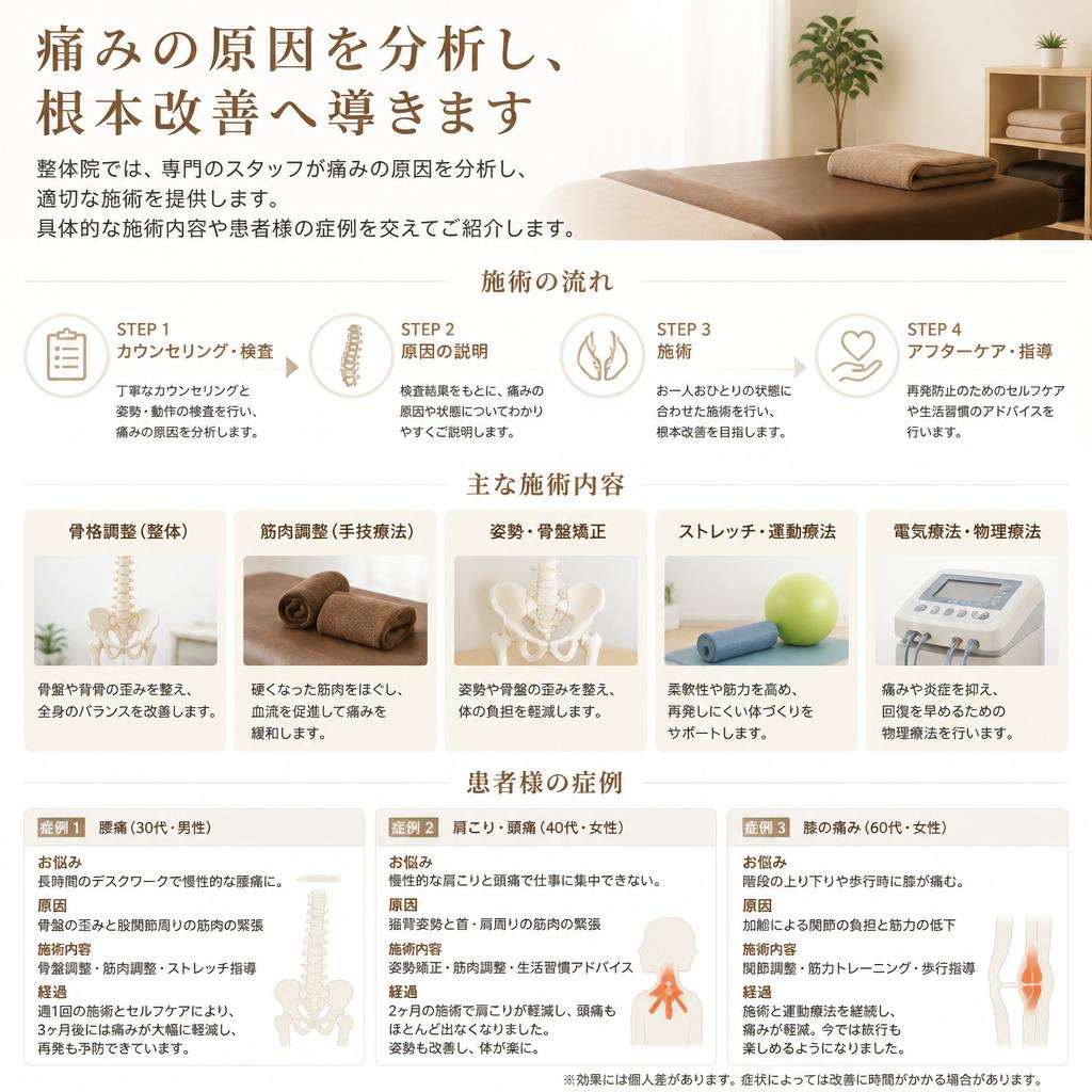 整体院での効果的な施術